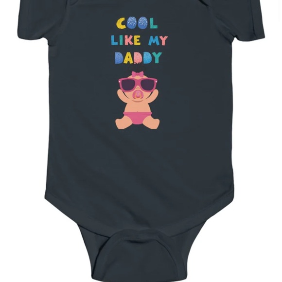Cool Like My Daddy Kids One Piece - Black - Picture 1 of 12